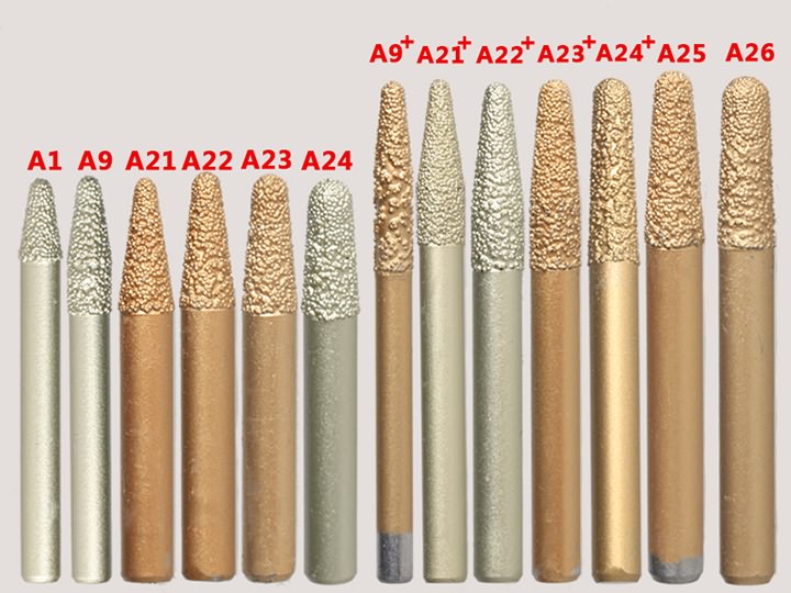 錐形鉆石 3D 大理石、花崗巖深浮雕鉆頭