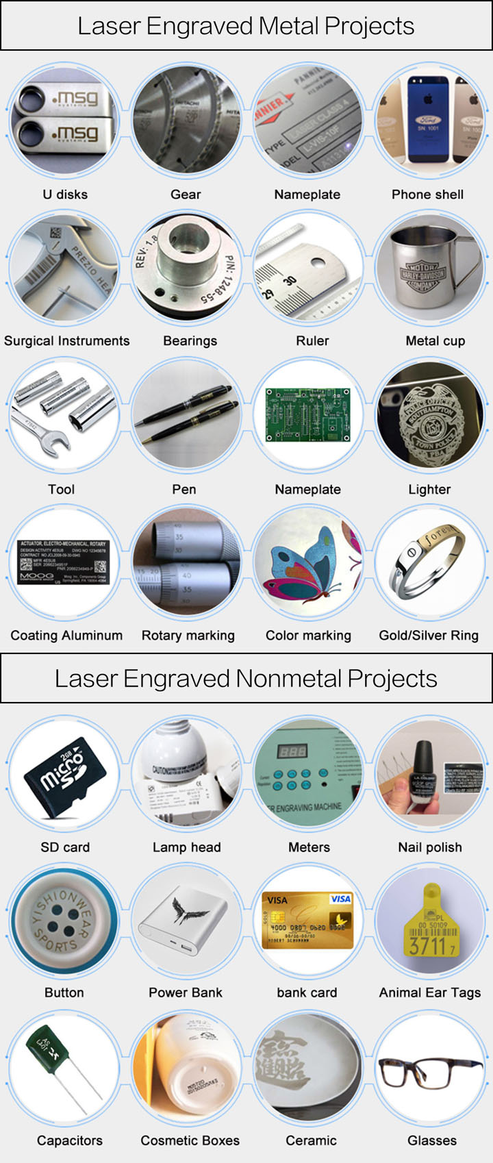 便攜式光纖激光打標機樣品