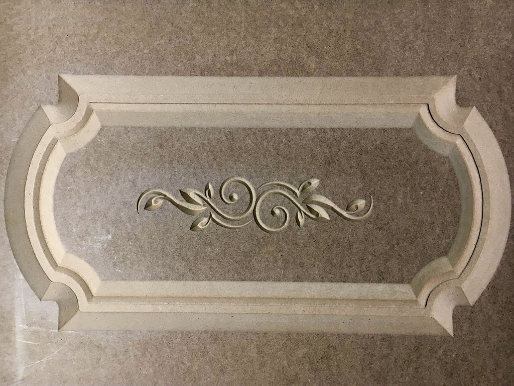 數(shù)控雕刻機(jī)雕刻 MDF 樣品