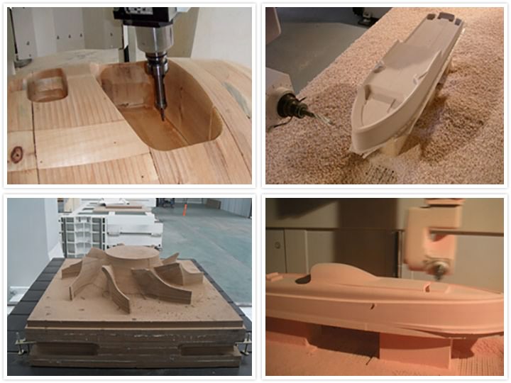 采用五軸數(shù)控機(jī)床制作的木制模具