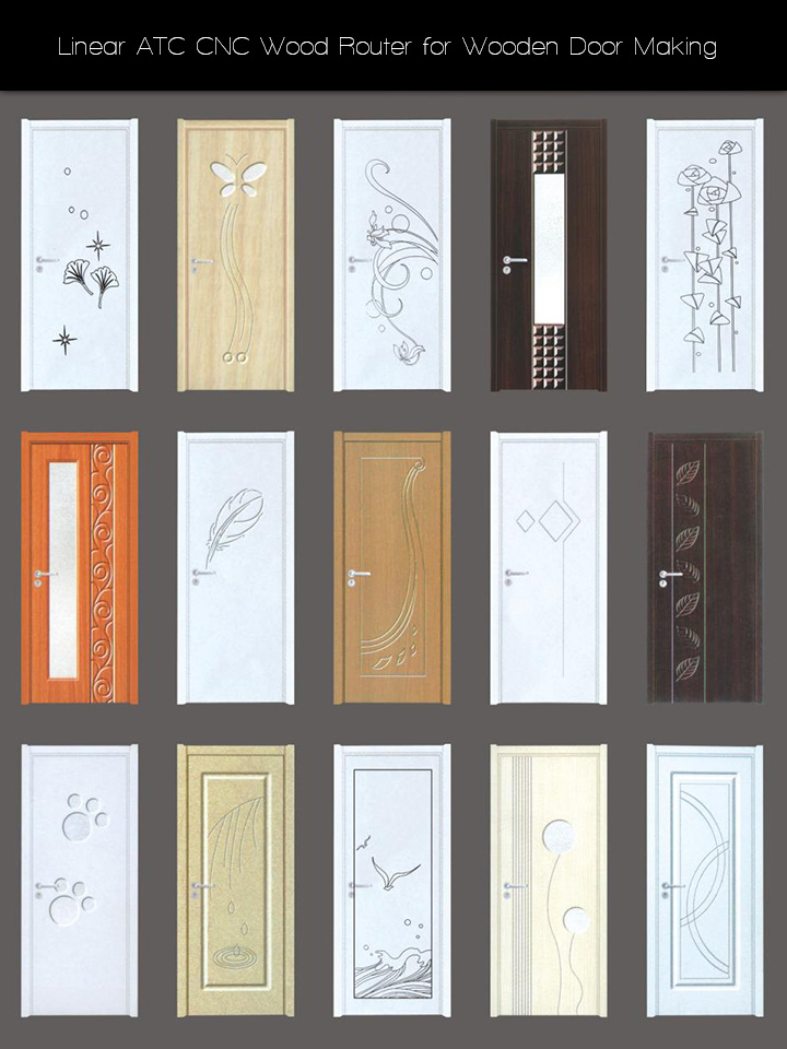 用于木門制作項(xiàng)目的直排式自動(dòng)換刀數(shù)控木工雕刻機(jī)