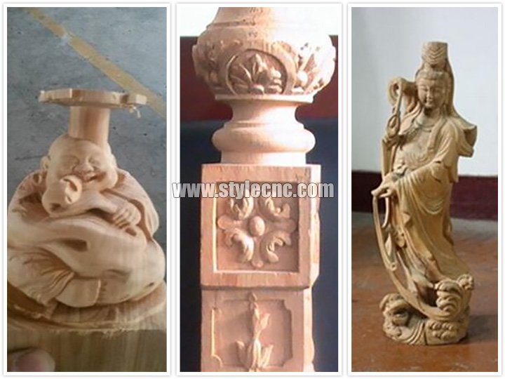 四軸旋轉 8 頭數(shù)控雕刻機樣品