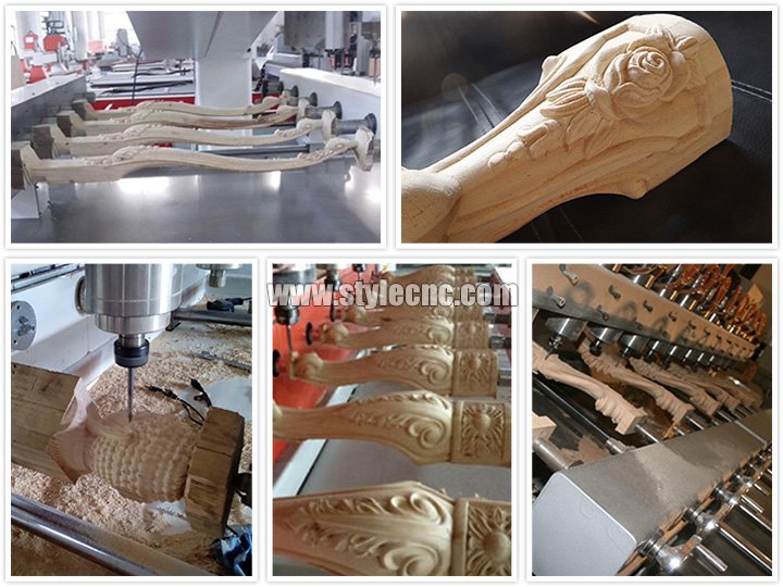 四軸旋轉 8 頭數(shù)控雕刻機的應用