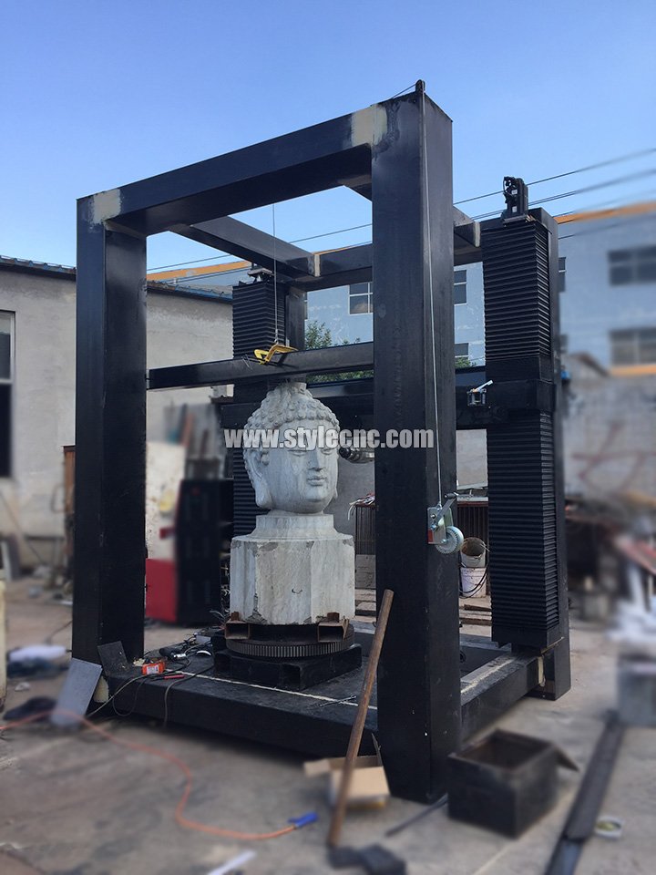 垂直 3D 數(shù)控石材雕刻機