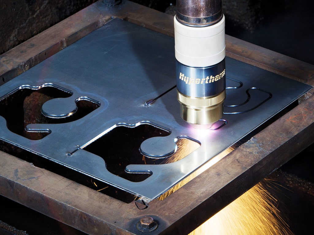 數(shù)控等離子切割機(jī)工作臺(tái)切割不銹鋼板材項(xiàng)目