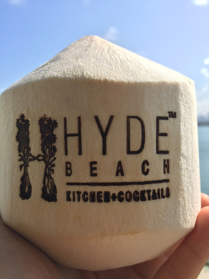 椰子激光打標項目