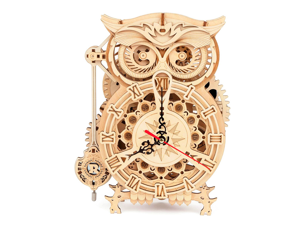 激光切割 3D 木貓頭鷹時鐘項(xiàng)目