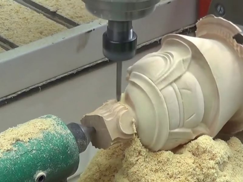 旋轉(zhuǎn)軸 3D 木工數(shù)控雕刻機(jī)