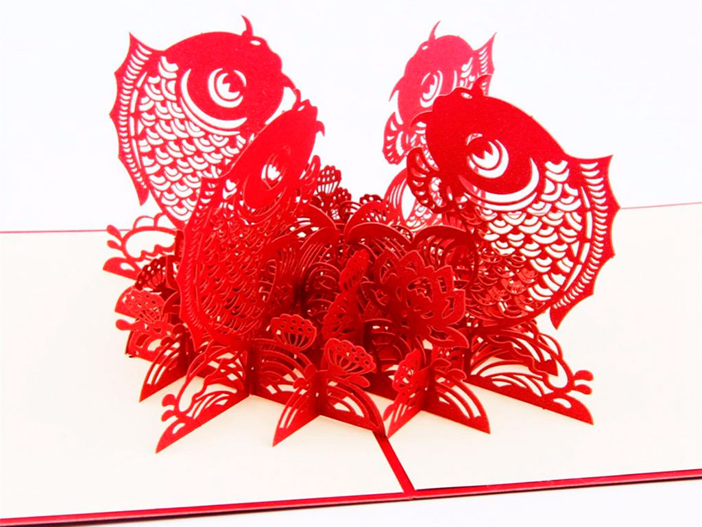 CO2 激光打標(biāo)機 3D 賀卡剪紙項目