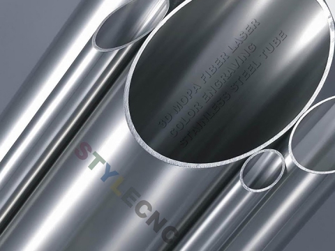 3D MOPA光纖激光在不銹鋼管上雕刻顏色