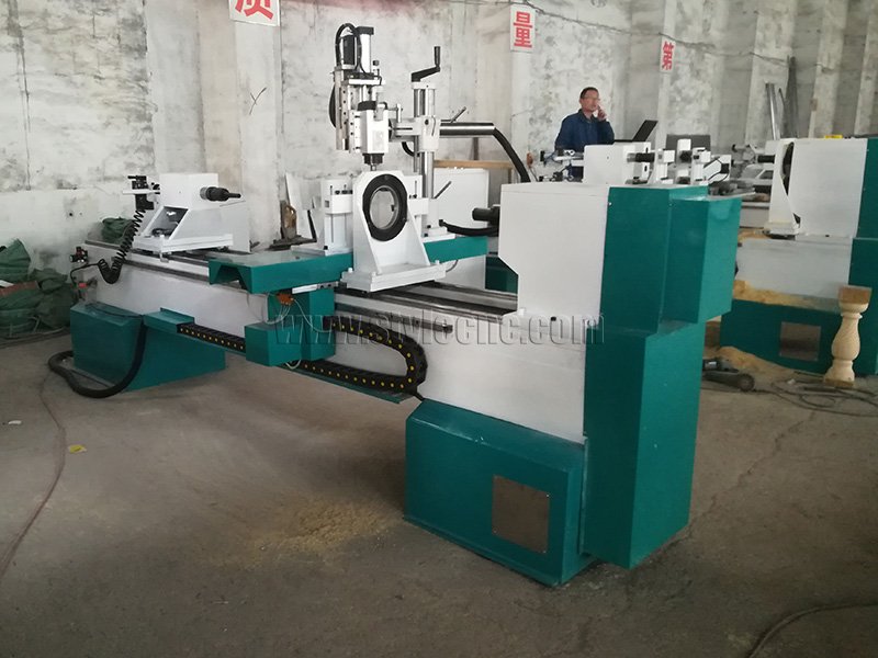 四軸數(shù)控木工車(chē)床 3D 車(chē)削、銑削、拉削