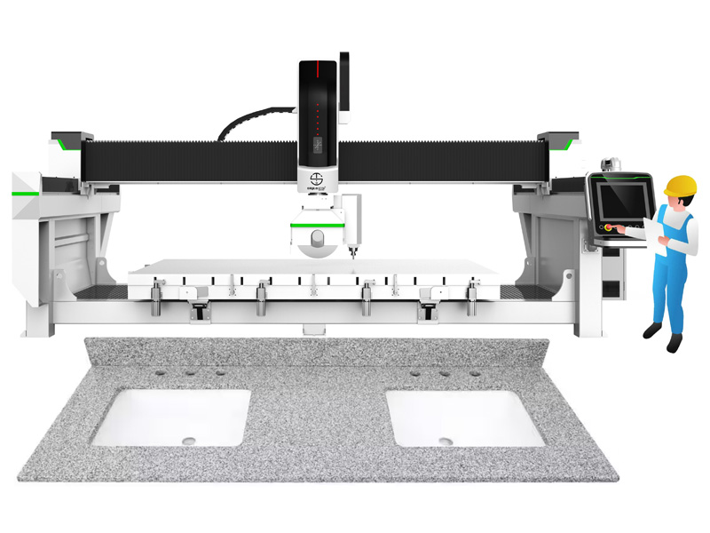 用于石材浴室和廚房水槽切割的自動橋切機