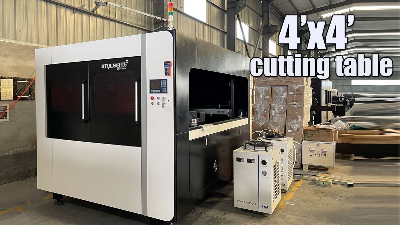 4x4 混合纖維和 CO2 金屬和木材激光切割工作臺(tái)