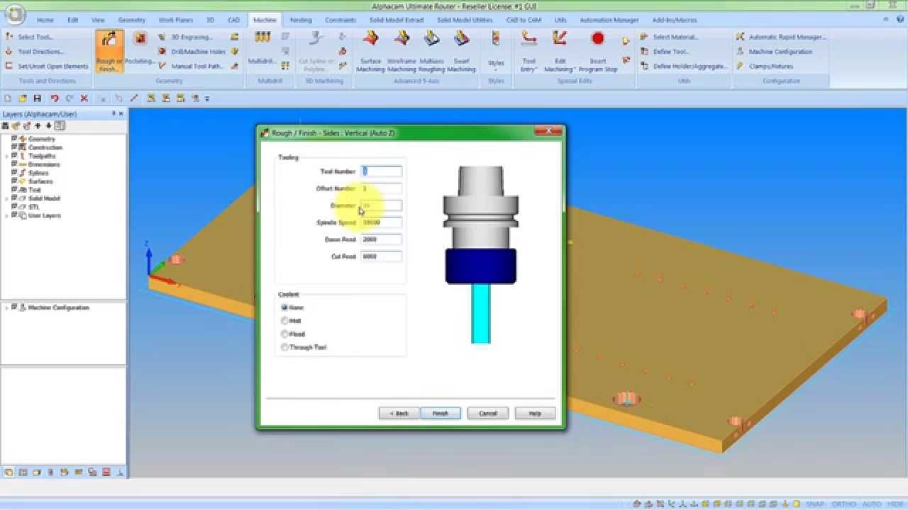 Alphacam Router 2016 適用于數(shù)控雕刻機(jī)