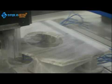 洗手池專用自動換刀數(shù)控石材切割機(jī)