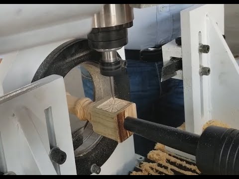 STL2530 數控木工車床，帶四軸主軸